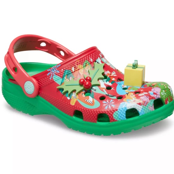 Disney Christmas Crocs Mickey Mouse and Friends Holiday Theme, Size W6/ M4, NWT - Picture 6 of 13